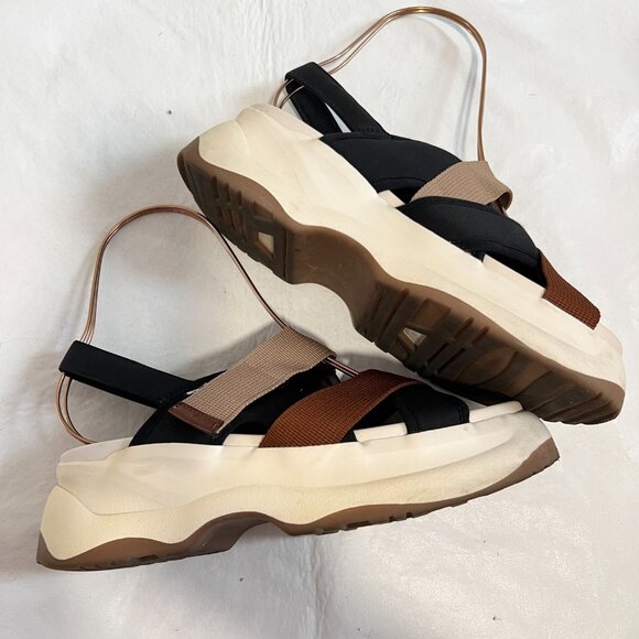 Vagabond sandals Essy EU 39 US womens 9 ankle strap chunky platform brown black - Picture 7 of 14